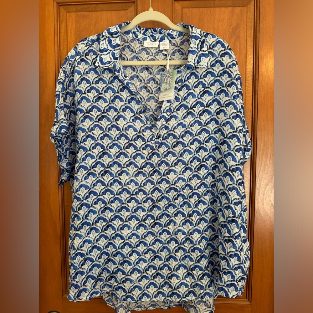 NWT Sigrid Olsen 100% linen size 2X